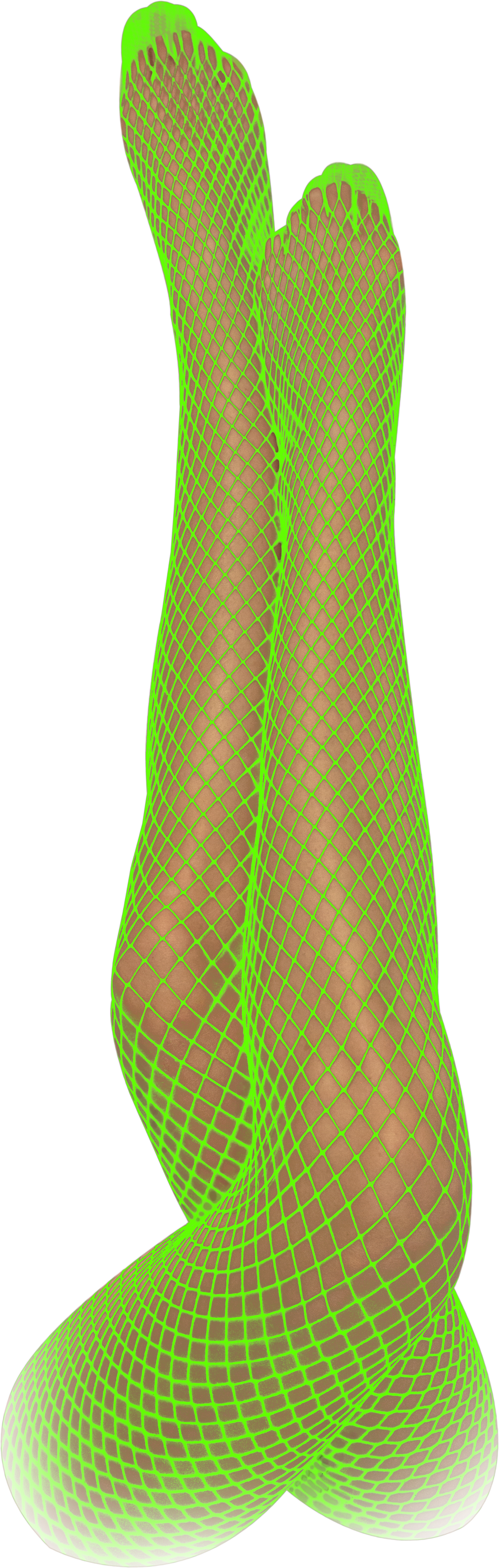 Netzstrumpfhose neongrün