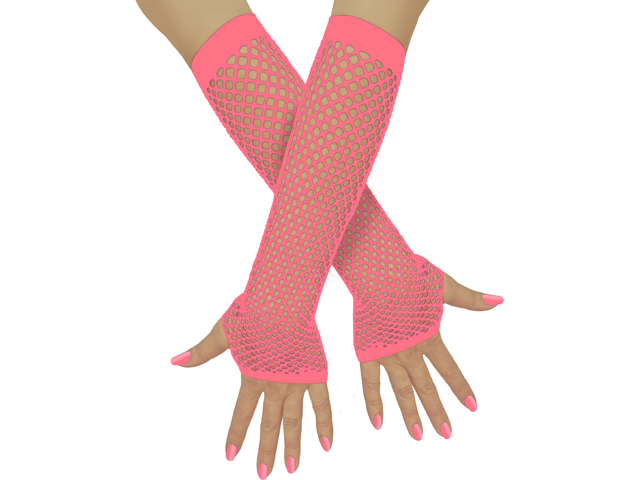 Unisex Netzhandschuhe fingerlos lang
