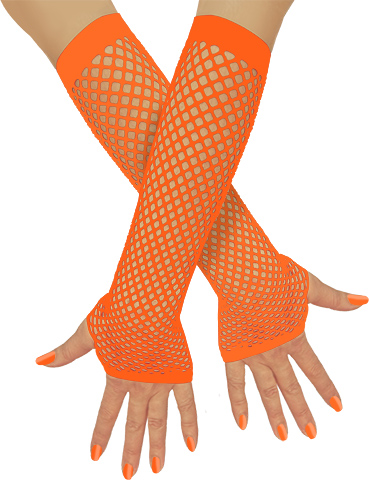 Unisex Netzhandschuhe fingerlos lang