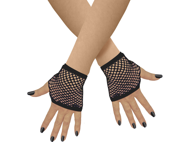 Unisex Netzhandschuhe fingerlos kurz