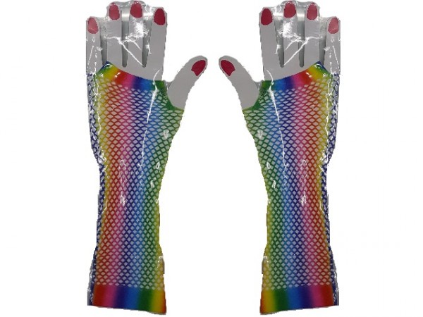 Unisex Netzhandschuhe fingerlos lang