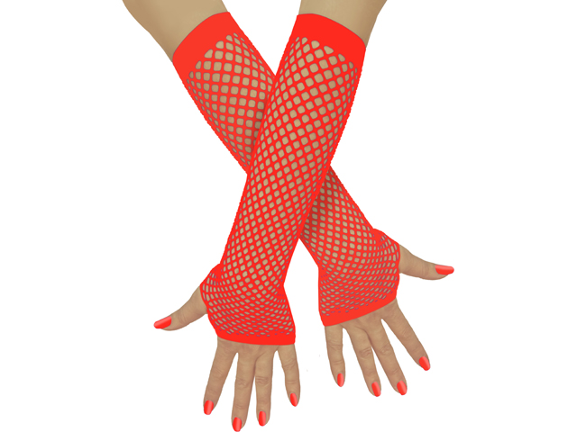 Unisex Netzhandschuhe fingerlos lang