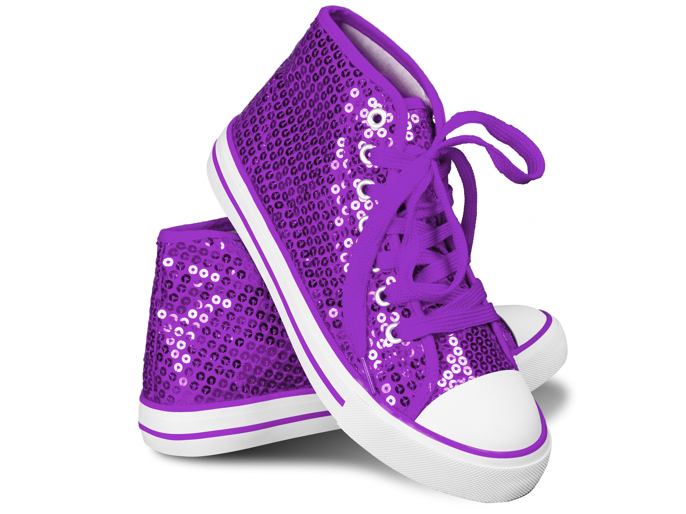 Paillettenschuh dunkellila Gr. 41
