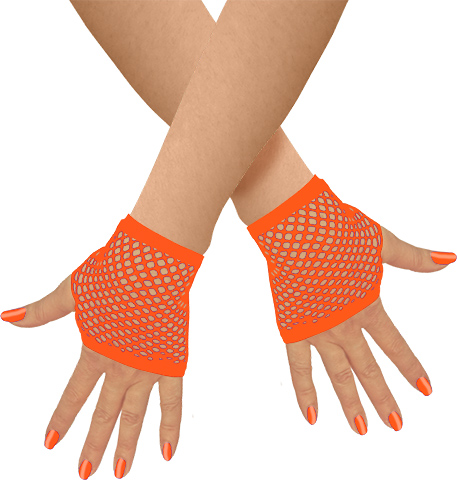 Unisex Netzhandschuhe fingerlos kurz