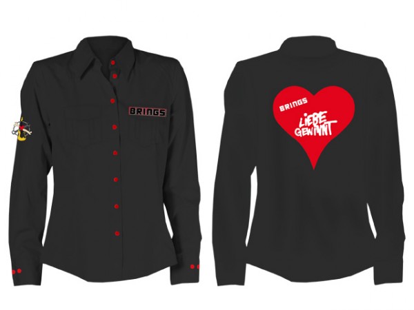 BRINGS Bluse, LIEBE gewinnt, langarm erhältlich S-4XL