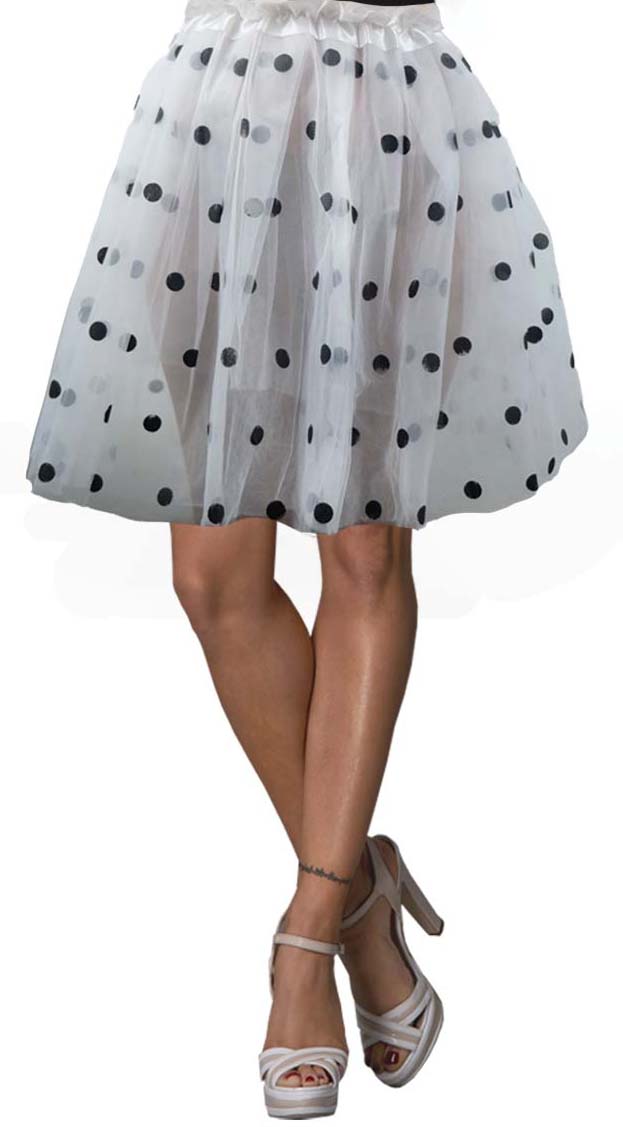 Damen Petticoat gepunktet