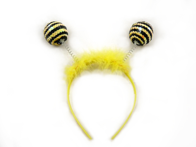 Haarreif  Biene mit Pailletten