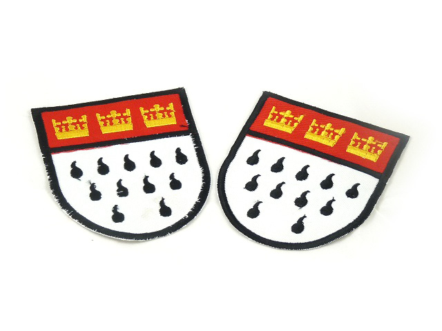 Bügelbild Wappen 2er Set mittel