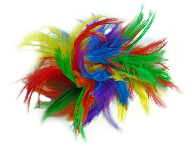 Haarclip mit Federn - in vielen Farben lieferbar