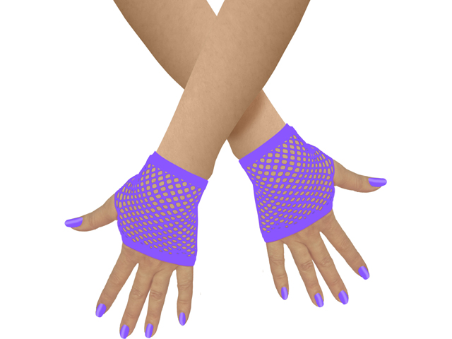 Unisex Netzhandschuhe fingerlos kurz