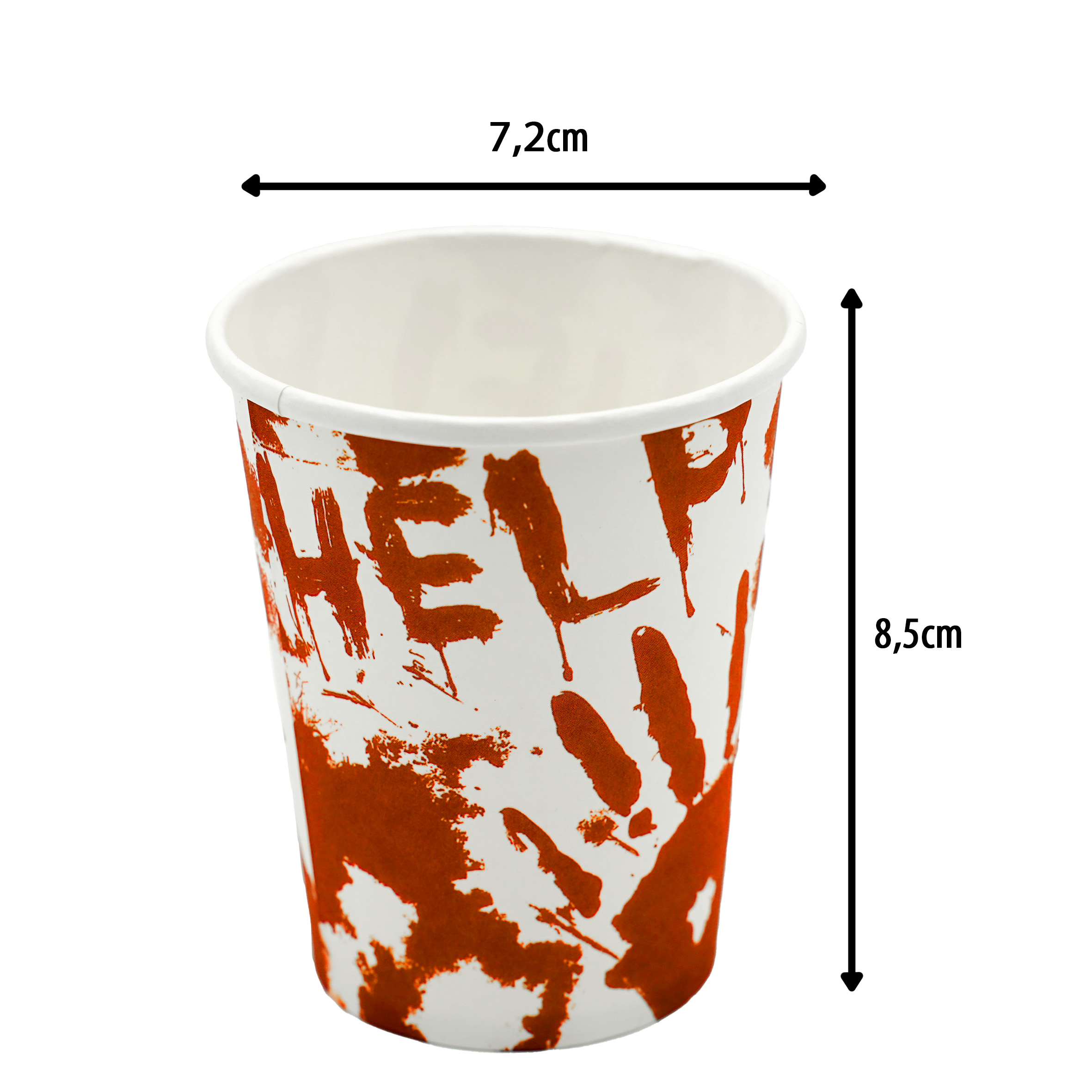 Pappbecher "HELP", 250ml