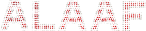 ALAAF Schriftzug silber/rot
