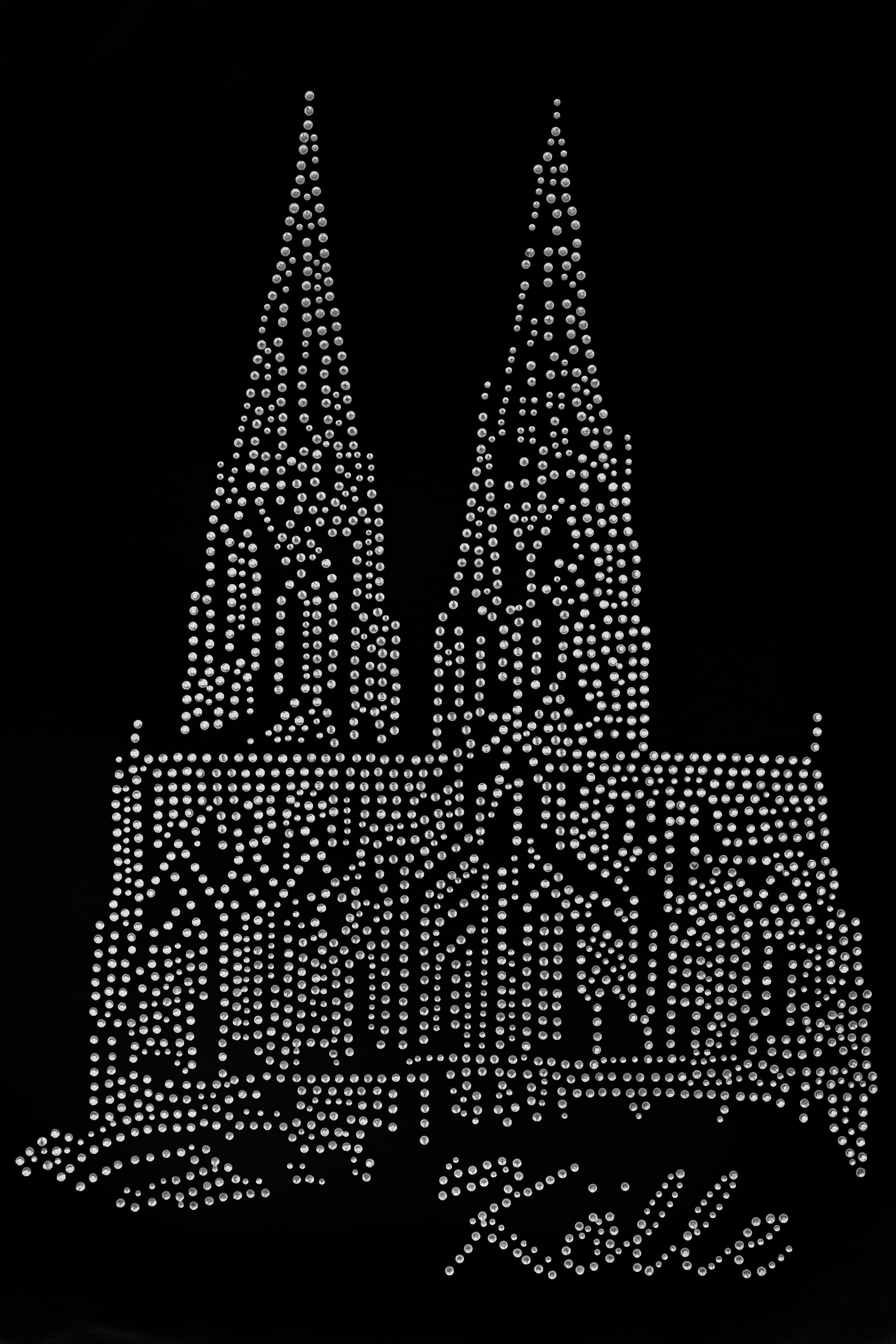 Strass Bügelbild Dom Kölle