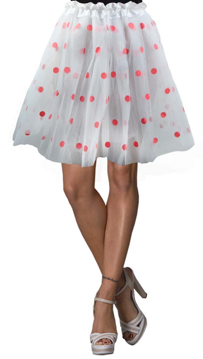 Damen Petticoat gepunktet