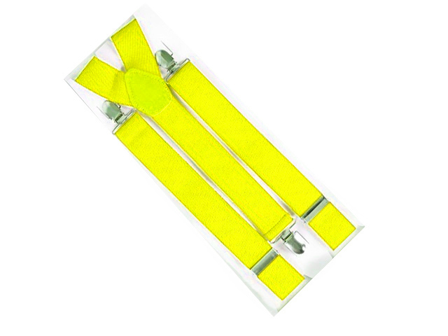 Hosenträger breit neon gelb