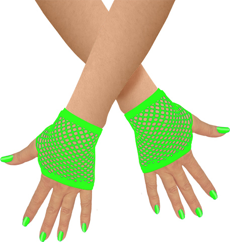 Unisex Netzhandschuhe fingerlos kurz