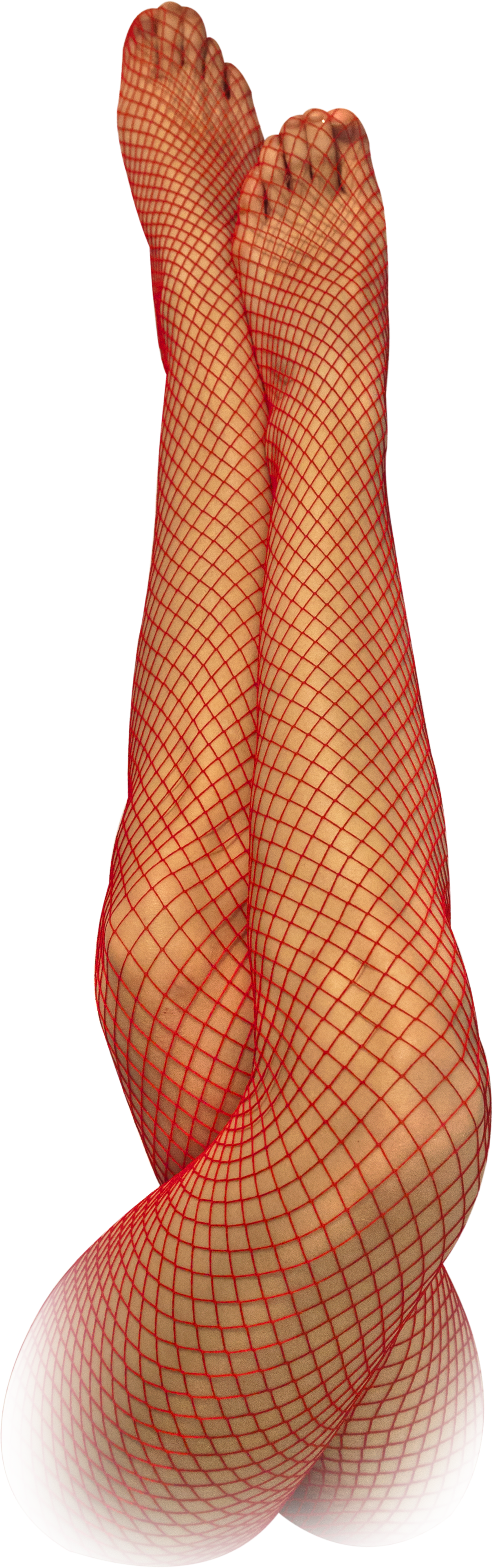 Netzstrumpfhose rot