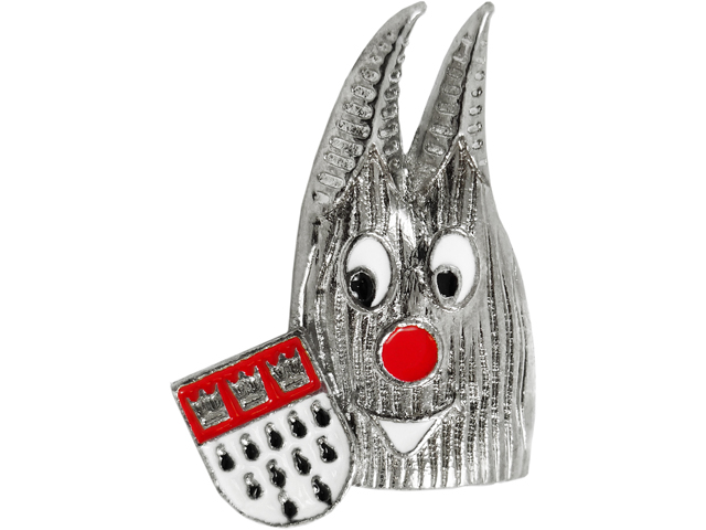 Brosche Domi Wappen, silber