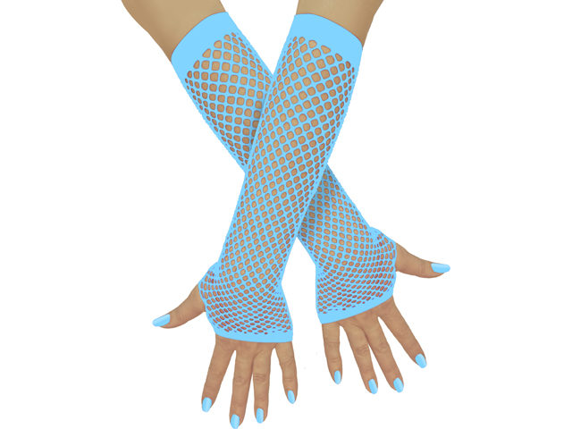 Unisex Netzhandschuhe fingerlos lang