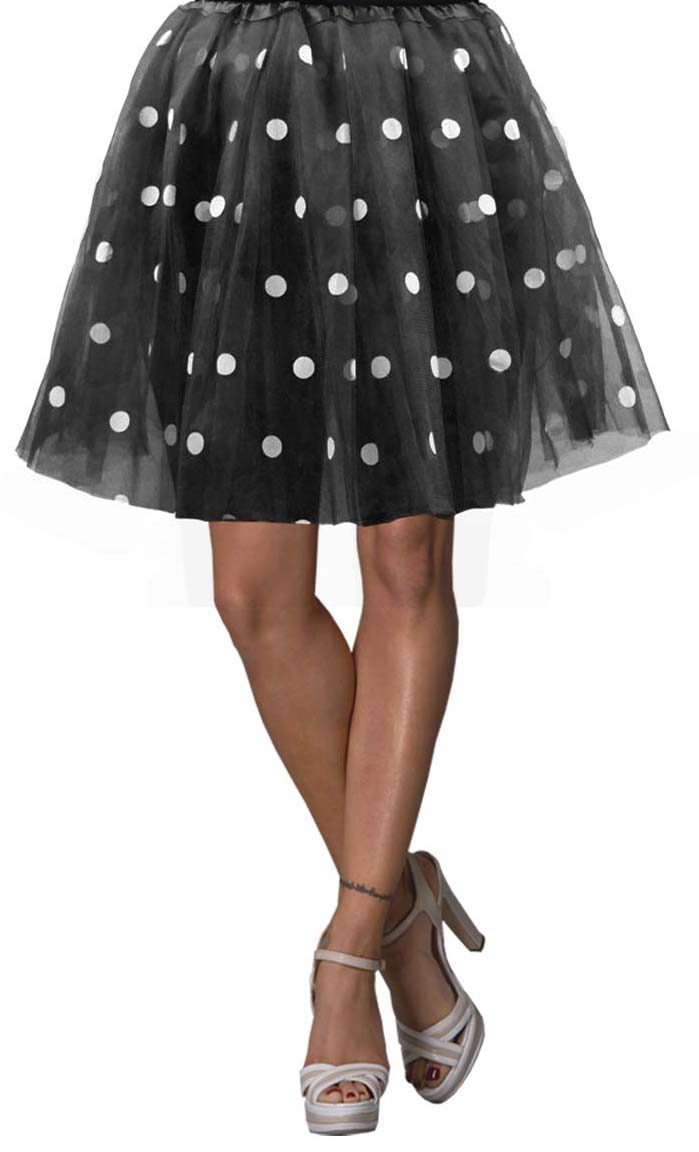 Damen Petticoat gepunktet