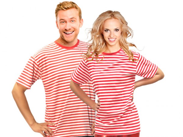 Ringelshirt kurzarm mit Stretch