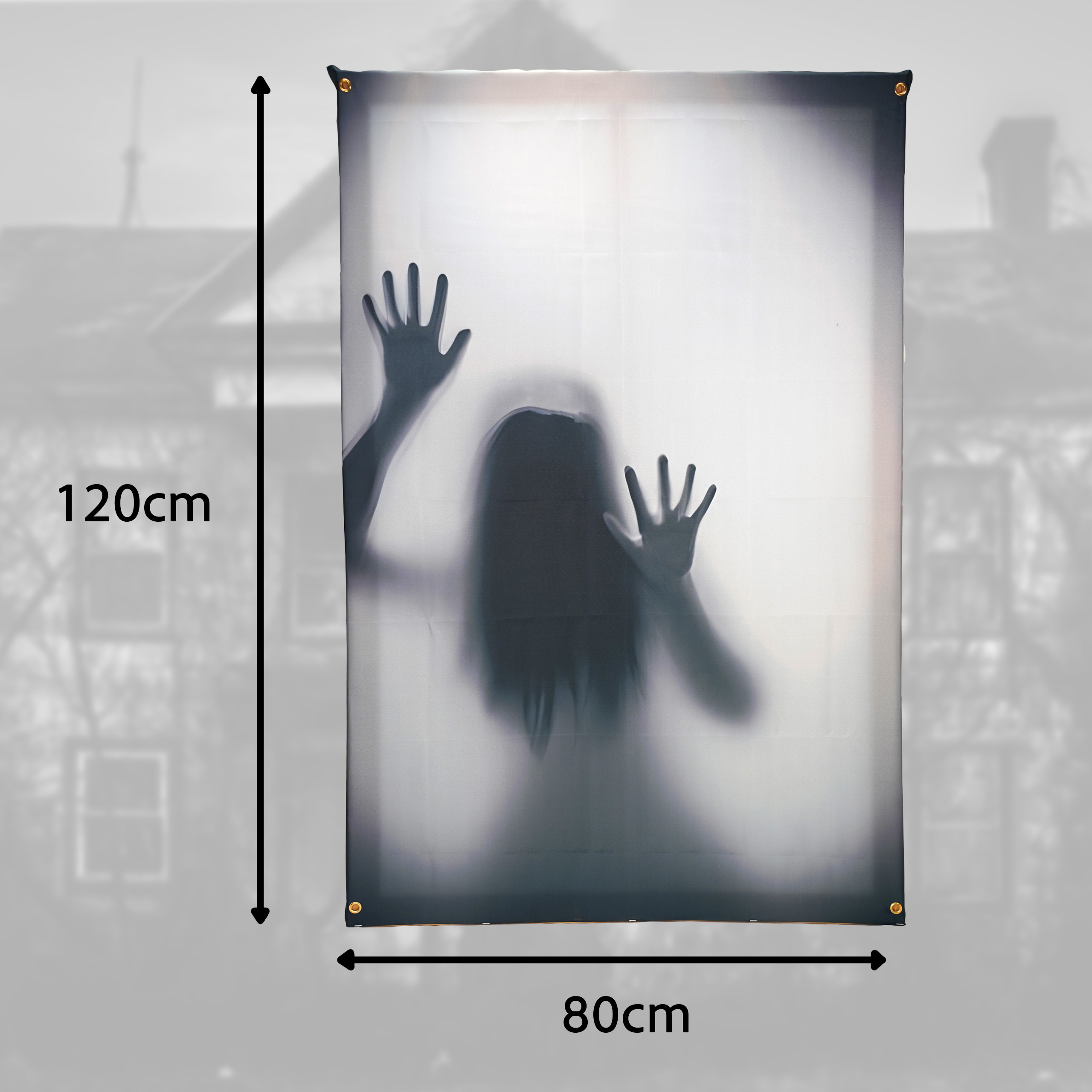 Fensterbild, verschiedene Designs, 120x80cm