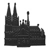 Dom schwarz groß