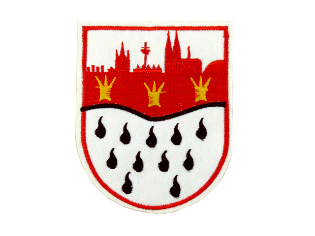 Bügelbild Wappen Skyline Welle groß