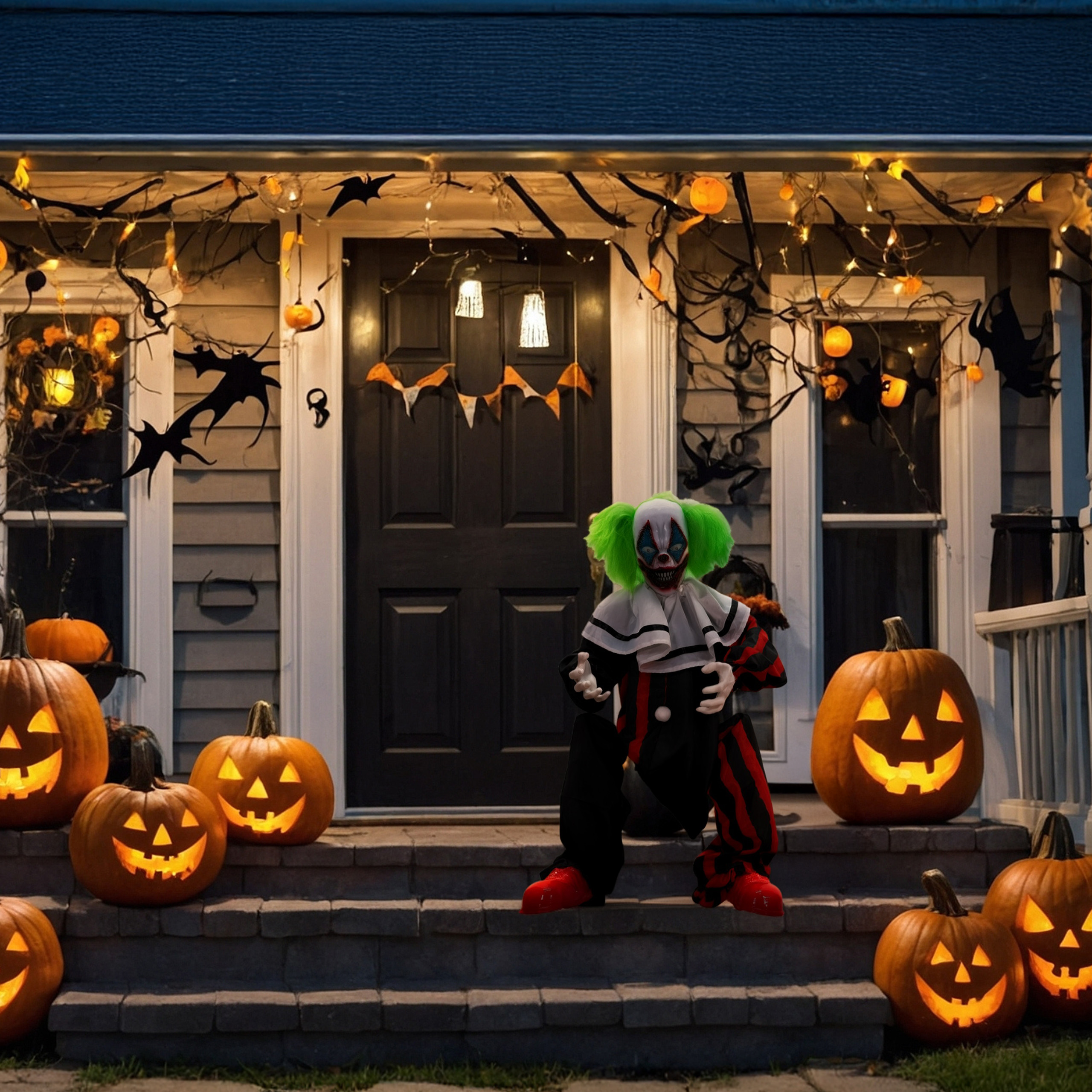 Dekorative Halloween Puppen mit LED und Bewegungseffekten