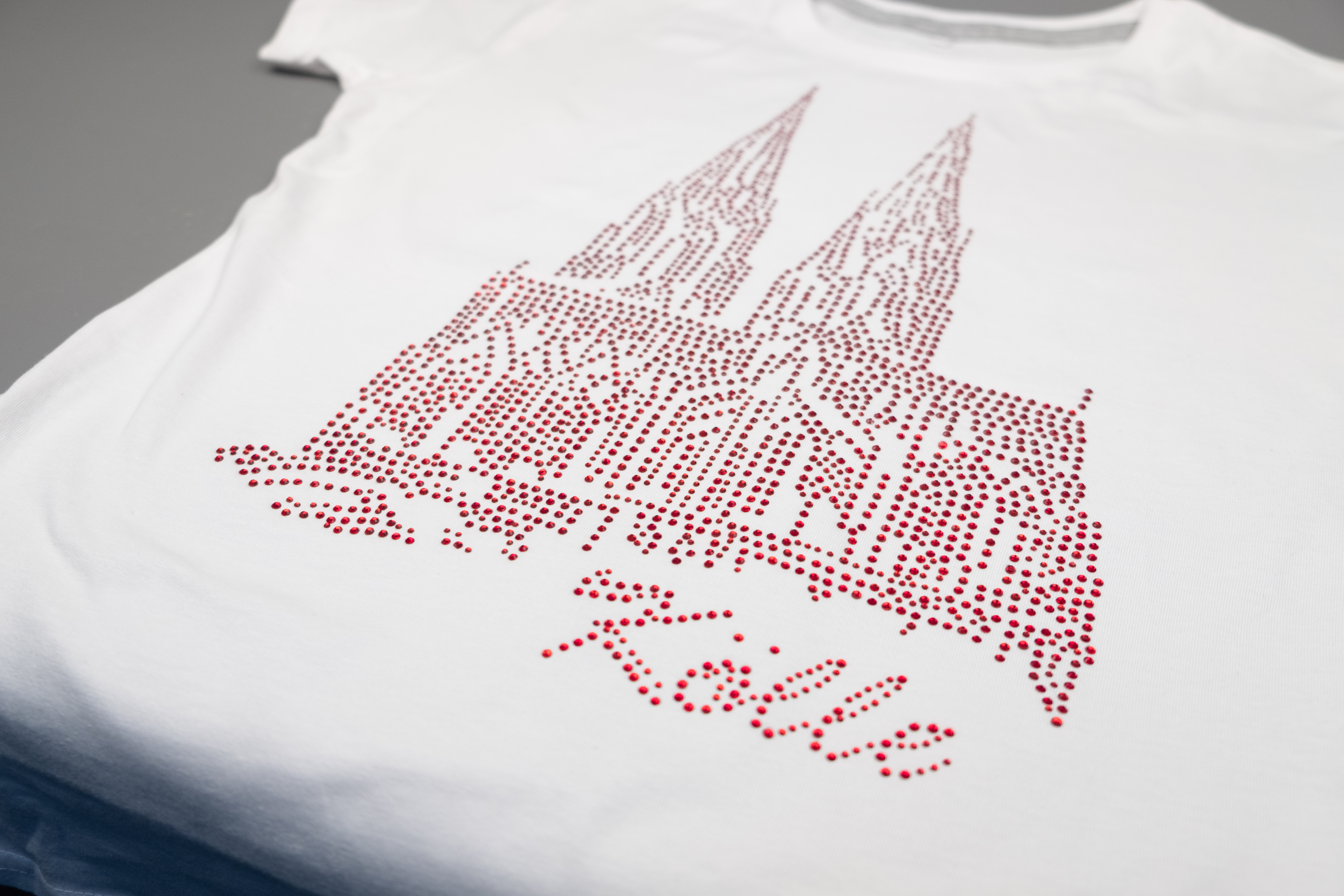 Strass Bügelbild Dom Kölle