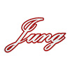 Schriftzug Jung rot/weiß groß