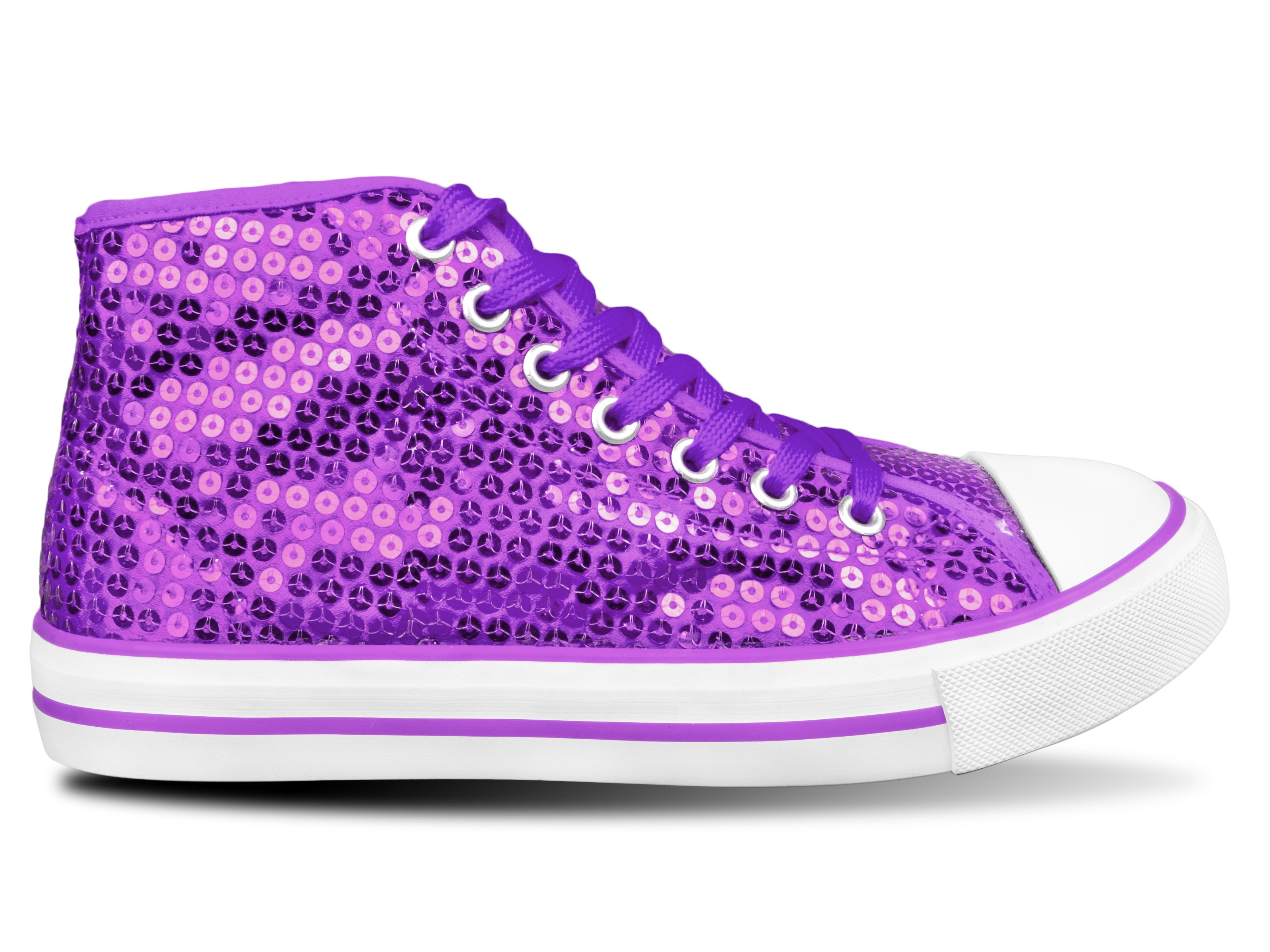 Paillettenschuh dunkellila Gr. 41