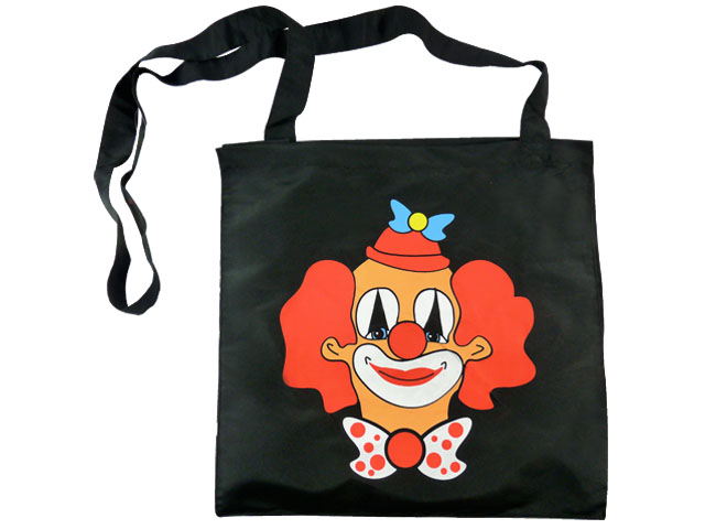 Wurfbeutel mit Clown Motiv, schwarz