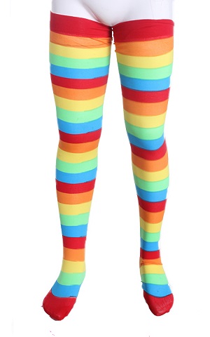 Overknee Ringel bunt