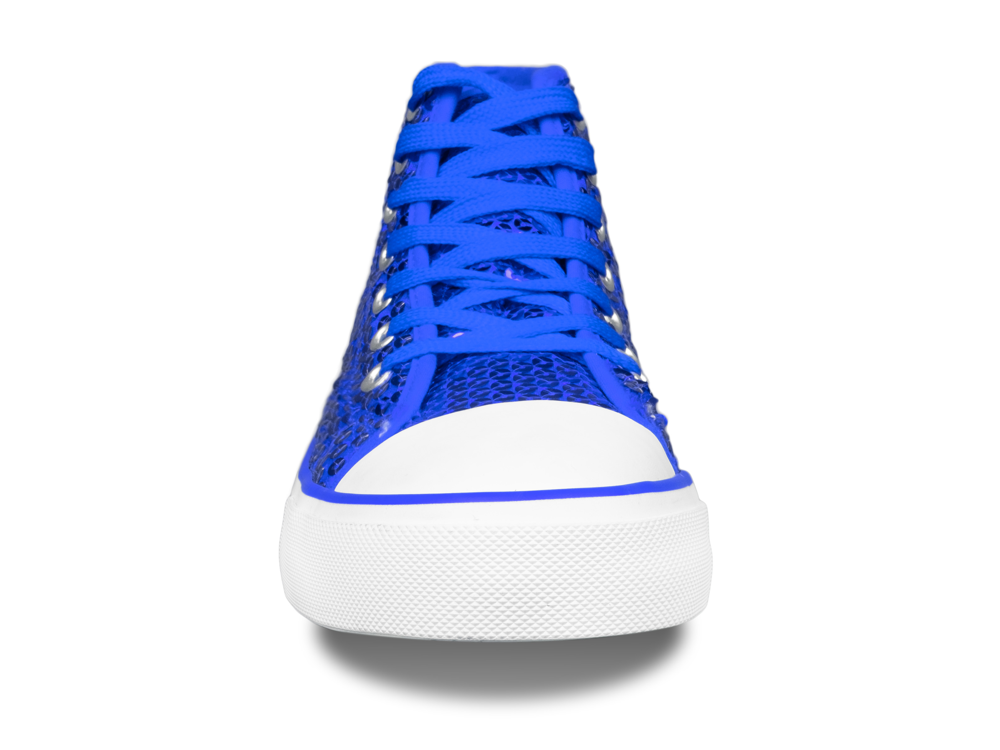 Paillettenschuh blau Gr. 44