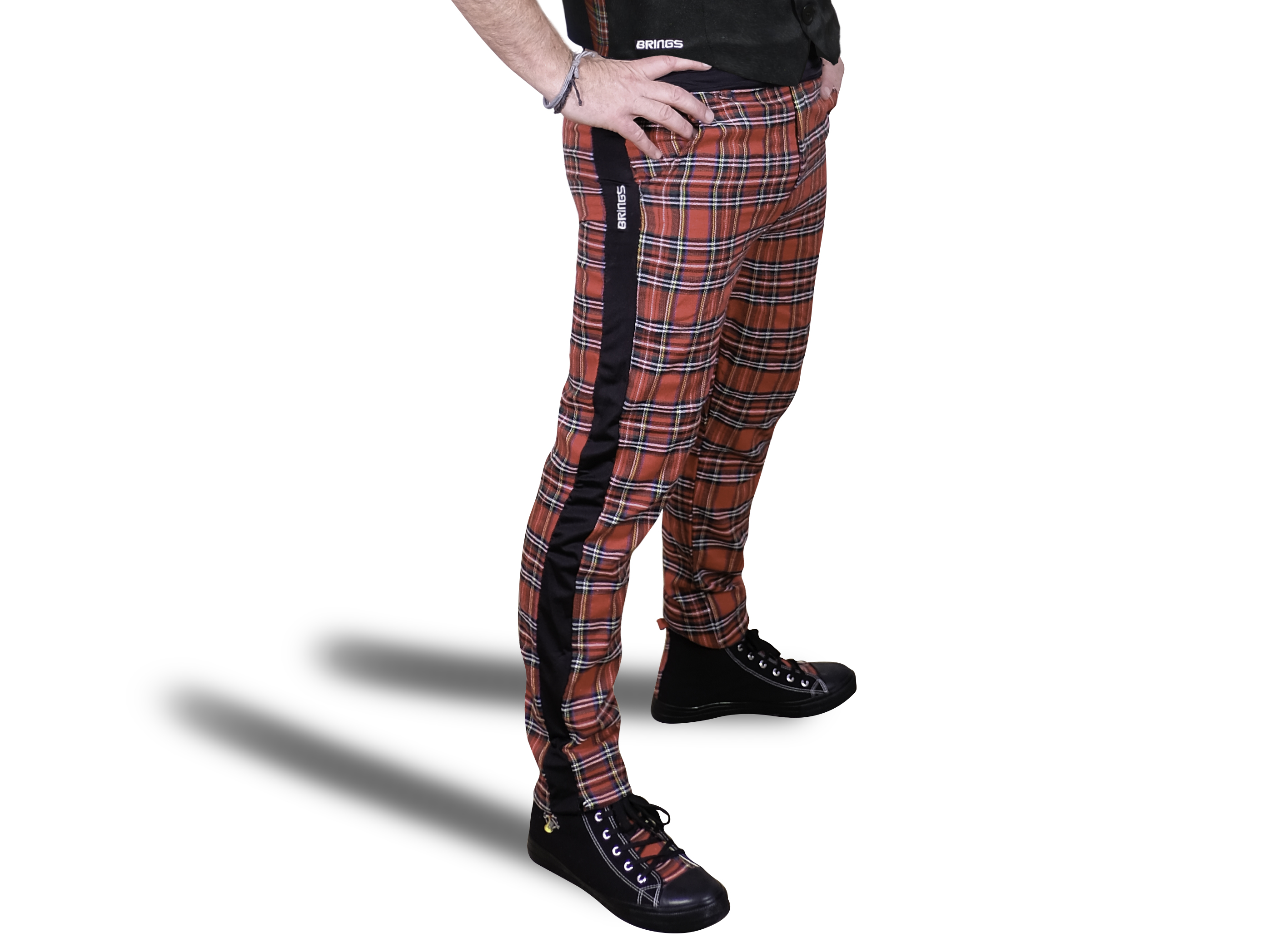 BRINGS Hose lang Karo S-4XL