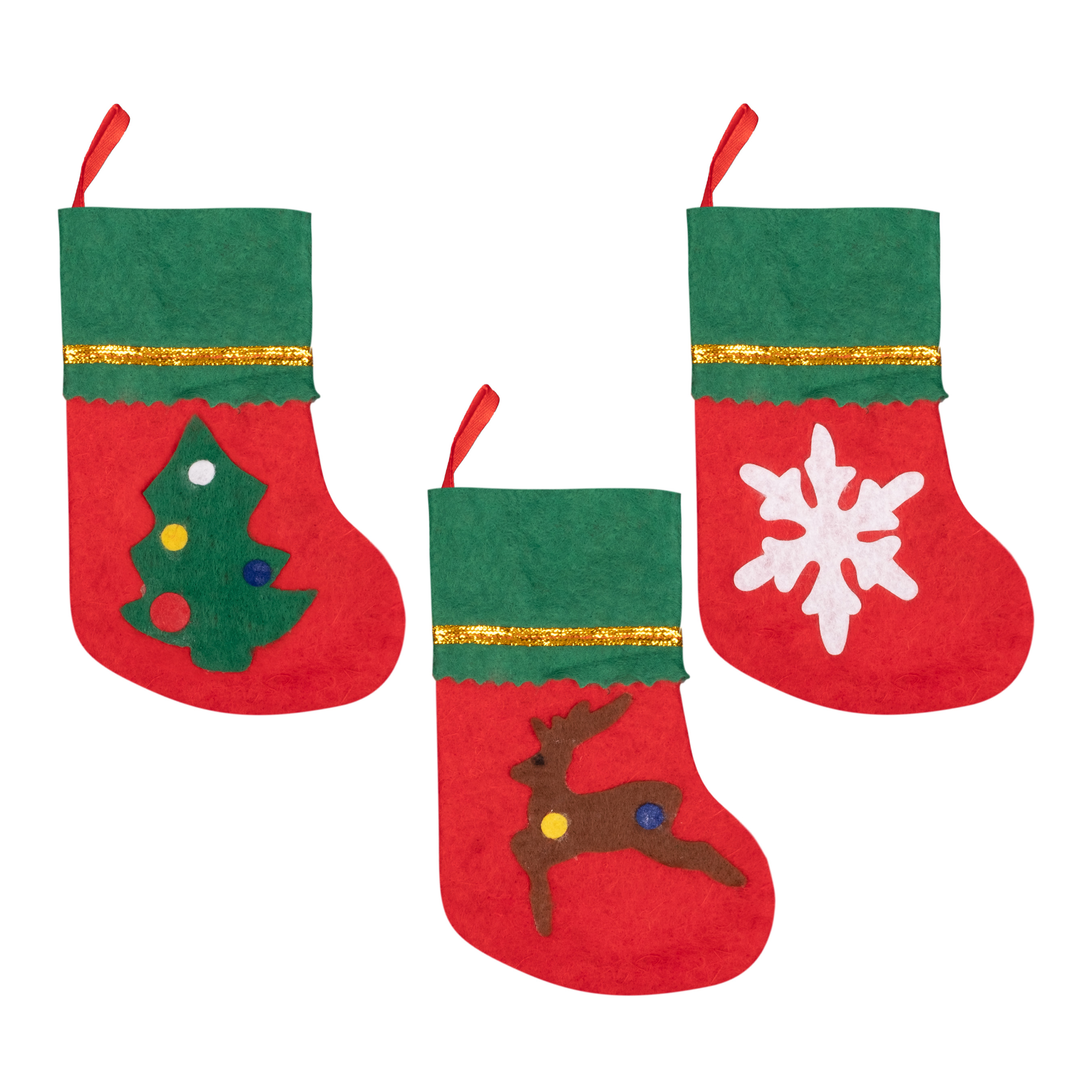 Weihnachtsstrümpfe klein (3er Set) Kopie