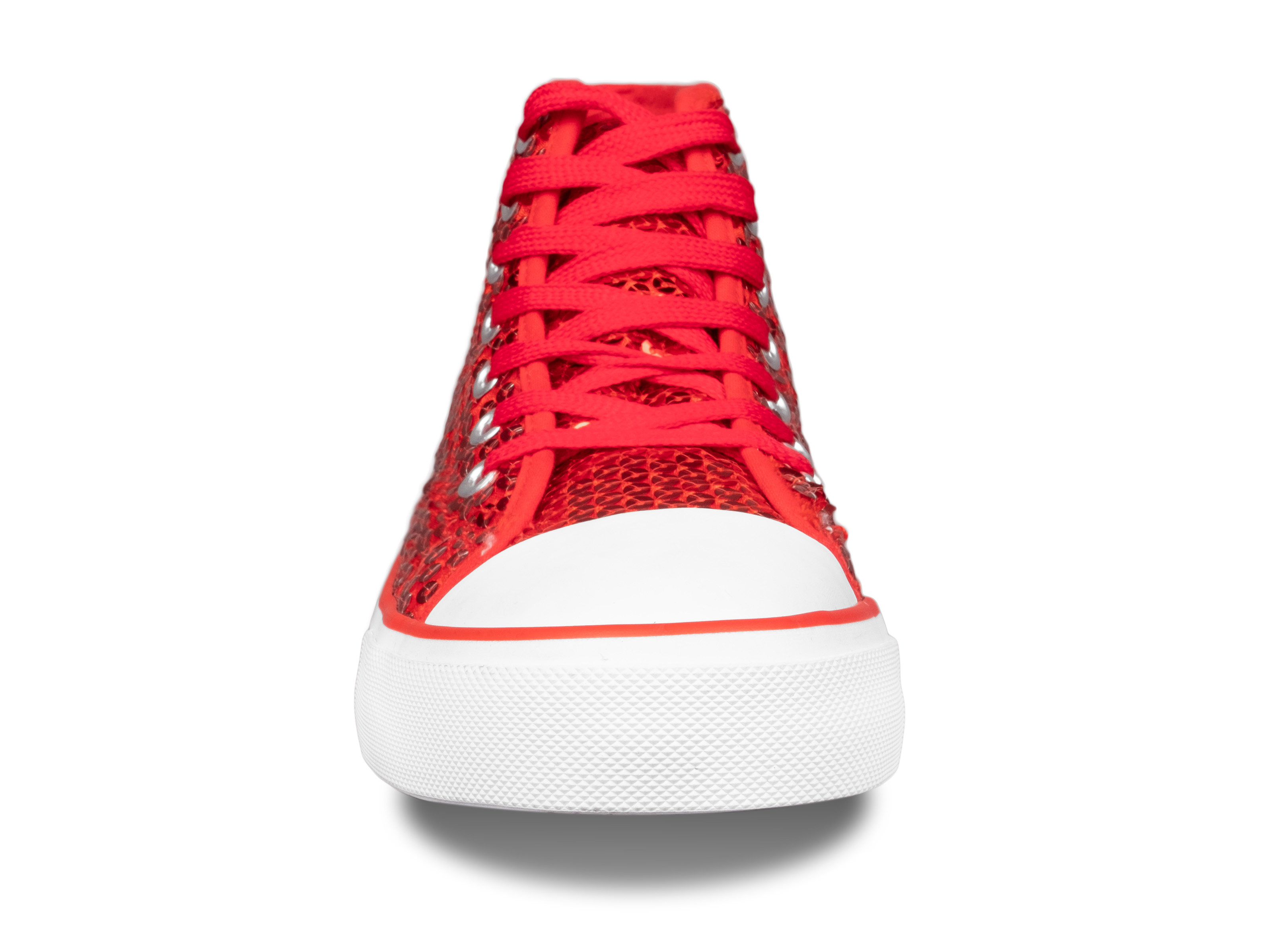 Paillettenschuh rot Gr. 39
