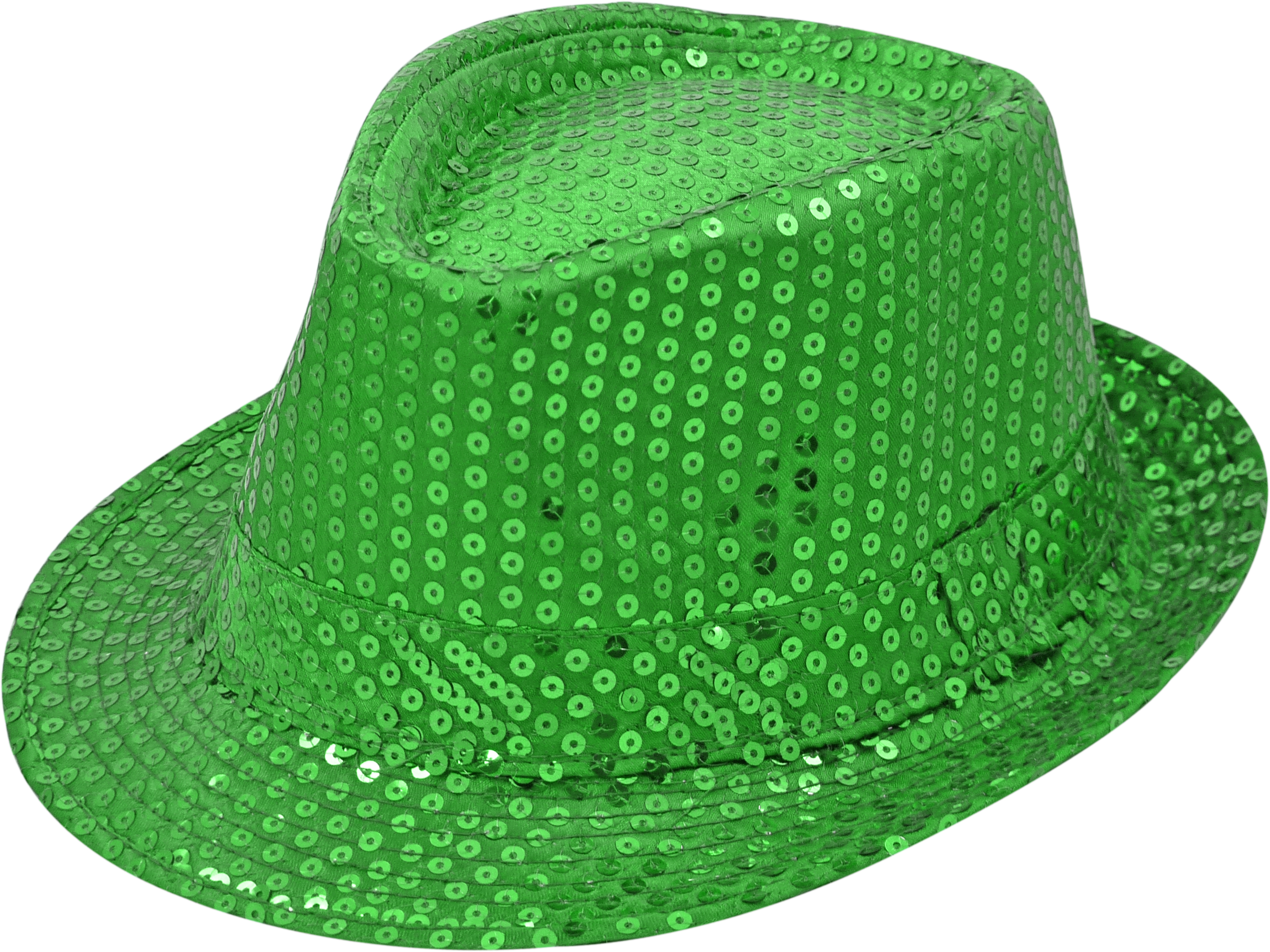 Pailletten-Hut dunkelgrün