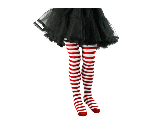 Strumpfhose für Kinder rot/weiß