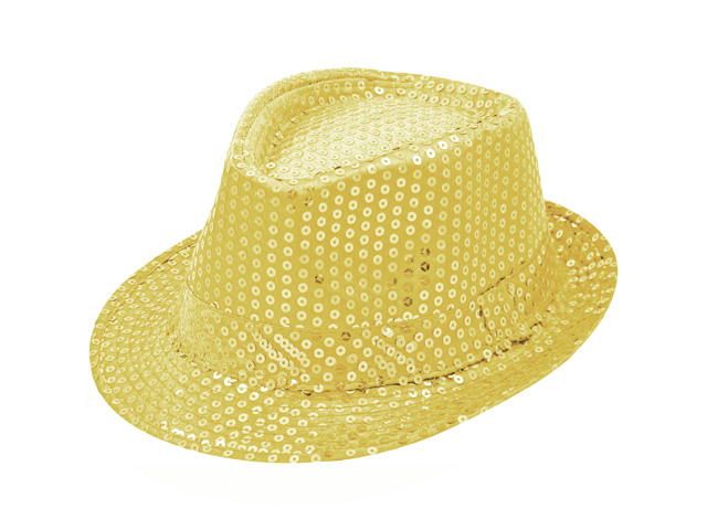 Pailletten-Hut gold