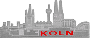 Köln Skyline silber mittel