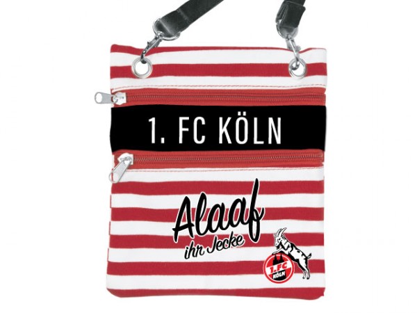 1.FC Köln Umhängetasche Ringel "Alaaf ihr Jecke"