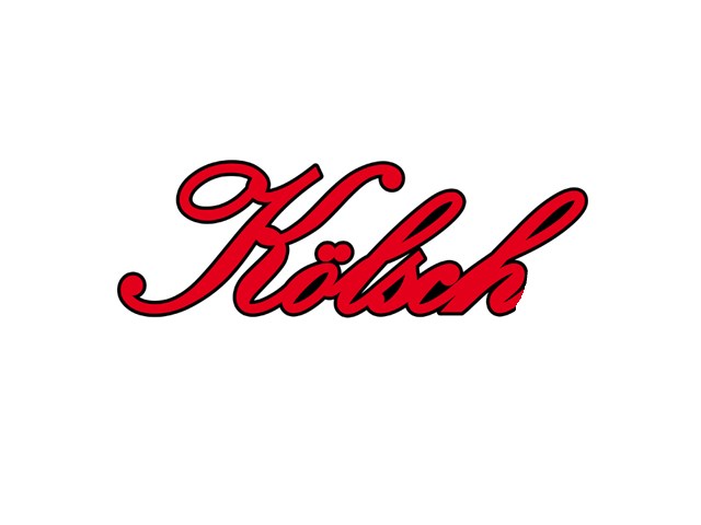 Bügelbild Schriftzug " Kölsch" klein