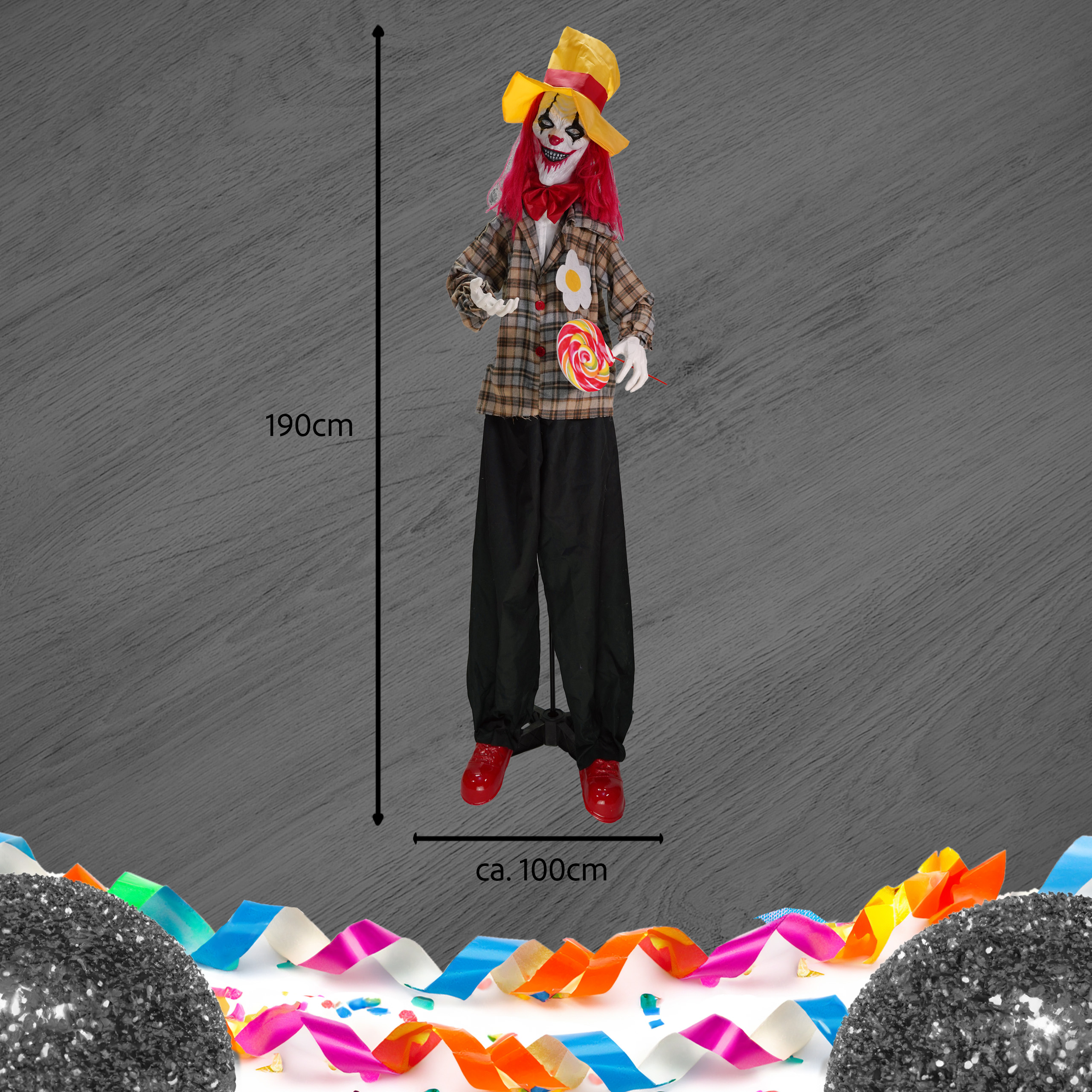 Dekorative Halloween Puppen mit LED und Bewegungseffekten