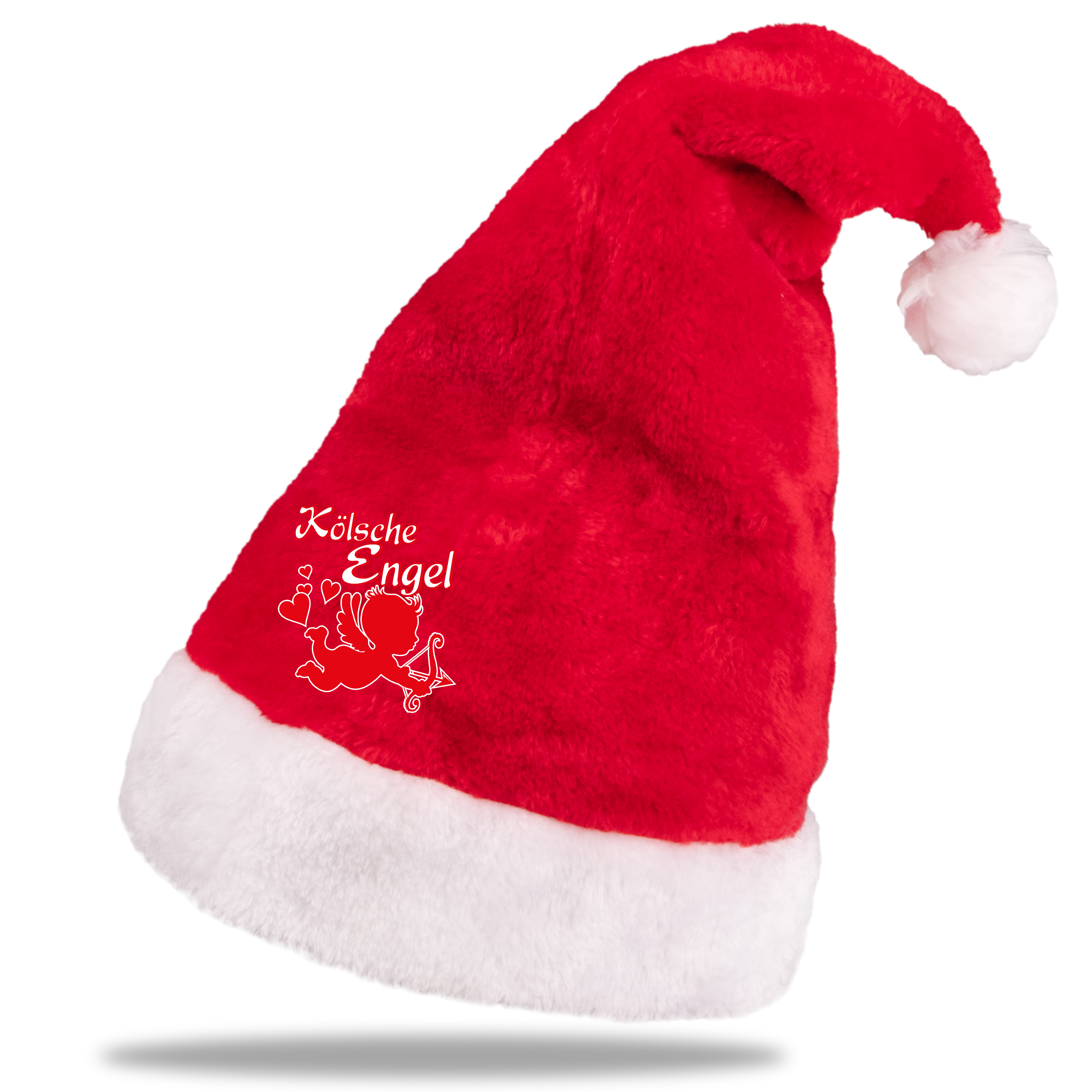 Weihnachtsmütze Plüsch Kölsche Engel