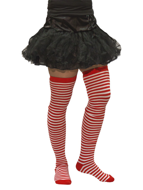Damen Ringel Overknee