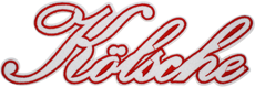 Schriftzug Kölsche rot/weiß groß
