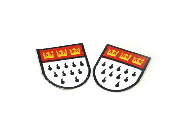 Bügelbild Wappen 2er Set