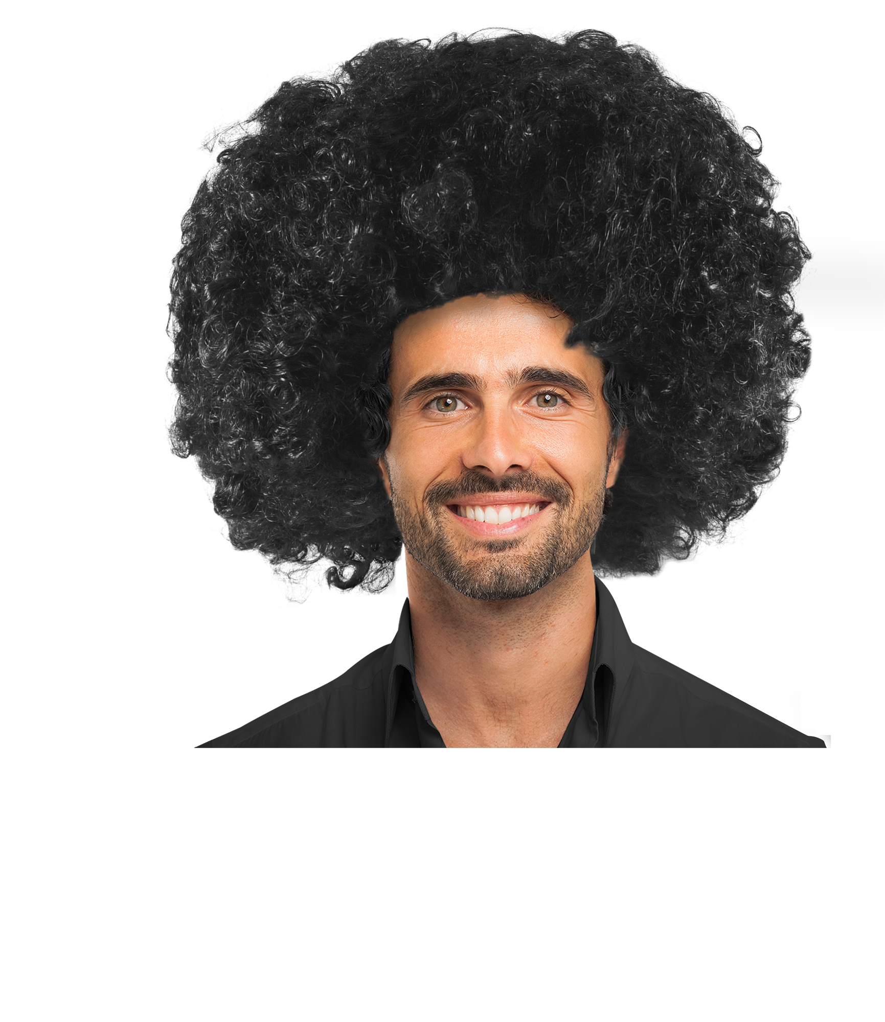 Afro Perücke schwarz